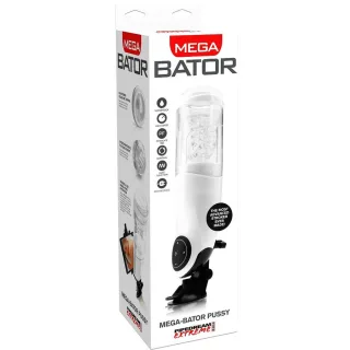Masturbator Mega-Bator Pussy automatisch Weiß 12 x 4 cm