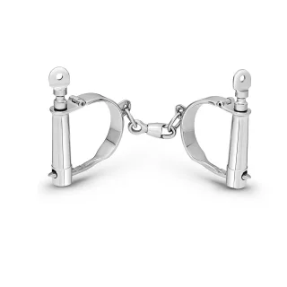 Derby Style BDSM Handschellen, Gliederhandschellen, aus gl?nzendem Edelstahl
