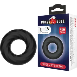 Penisring Spiral-Silikonring Schwarz 5 cm