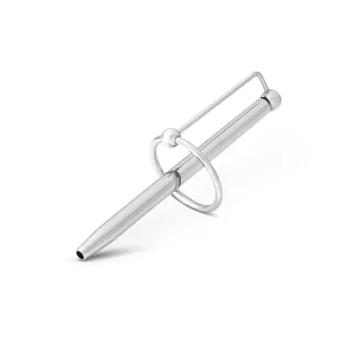 Dilator / Prinzenzepter mit Durchfluss und Zierring, aus Edelstahl, 12 mm