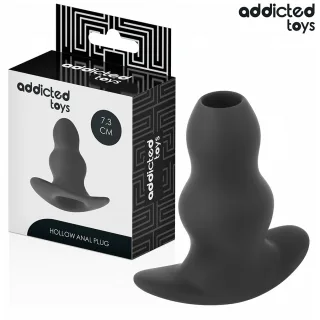 Analplug Hohl Größe S Schwarz 7,3 x 3,5 cm