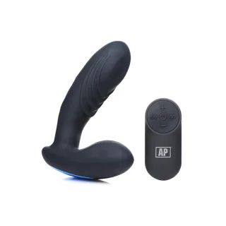 Prostata-Vibrator P-Thump mit Klopffunktion, Fernbedienung und 7 Geschwindigkeiten Schwarz 11,2 cm