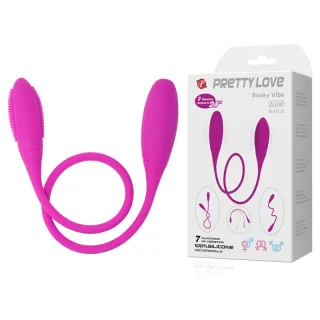 Paarvibrator Pretty Love Snaky Vibe mit zwei Köpfen Pink