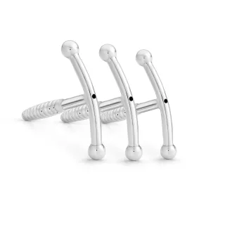 Dilator / Prinzenzepter mit Durchfluss, glattem Griff und konischer Spitze, aus Edelstahl,11 mm
