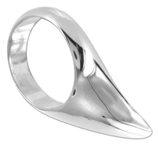 Penisring aus Stahl in Tropfenform 4,5 cm