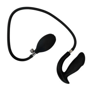 Analplug 'Ballon' Extrem aufpumpbar mit abnehmbaren Schlauch und Kern Schwarz 11...
