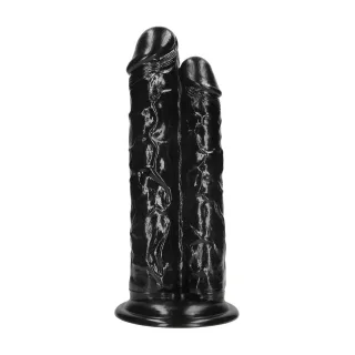 Doppeldildo Double Titan realistisch Schwarz 24,5 x Ø 8,9 cm