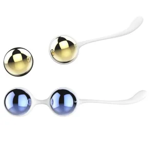 Liebeskugeln Yany mit Metallkugeln Blau und Gold
