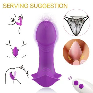 Vibro-Ei Whistle einführbar mit Fernbedienung Lila