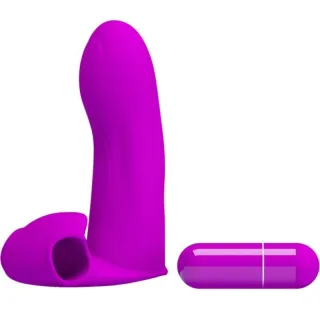 Auflegevibrator Maxwell Fingerhülle mit Bullet Lila