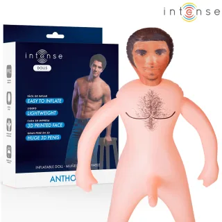 Liebespuppe Intense Anthony aufblasbar mit 3D-Penis 145 cm