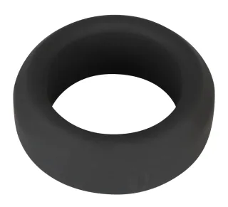 Black Velvets - Penisring mit Druckeffekt - schwarz - 8 cm