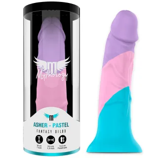 Dildo Asher Pastell Fantasy Mehrfarbig 18 x 3,5 cm