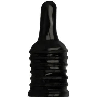 Analfingerhut Ohmama Fetish geriffelt Schwarz 6 x 3,5 cm