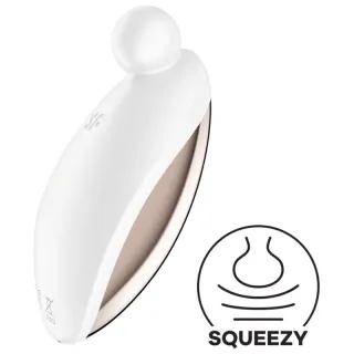 Auflegevibrator Spot On 2 mit runder Spitze Weiß