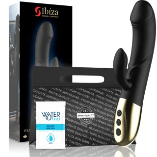 Rabbit-Vibrator Ibiza Technology anatomisch geformt Schwarz