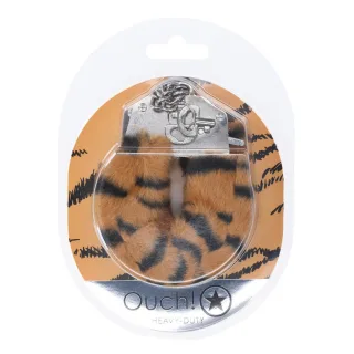 Plüsch-Handschellen robust Tiger