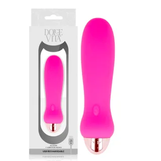 Vibrator Nr. 5 Silikon Pink 12,4 x Ø 2,8 cm
