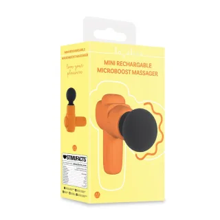 Mini-Massagestab Microboost mit Akku Orange