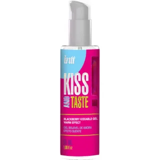 Gleitgel INTT Kiss and Taste Brombeere Wärmeeffekt 55 ml