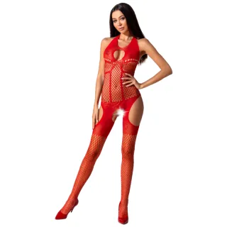 Bodystocking Passion Woman mit Kreuzband Rot Einheitsgröße