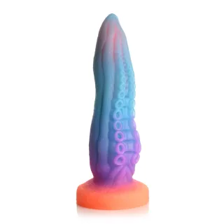 Dildo Tenta-Cock nachtleuchtend Silikon Multicolor 21 x Ø 6,9 cm