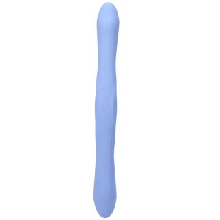 Vibrator Duet doppelendig mit Fernbedienung Hellblau 31,8 x Ø 4,4 cm