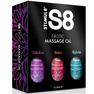 Massageöl S8 Geschenkbox mit drei Ölen 3 x 50 ml