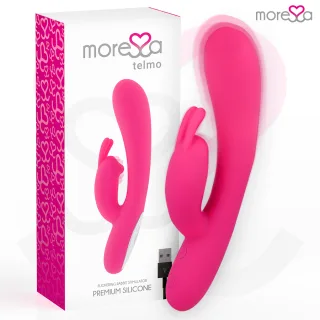 Rabbit-Vibrator Telmo mit LED-Anzeige Pink 19 x 3,5 cm
