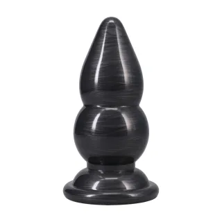 Analplug Double Payload Gun Metal 13,5 x Ø 6,6 cm