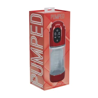 Masturbator-Pumpe Technothrust automatisch wasserdicht Rot