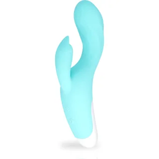 Rabbit-Vibrator Dresde biegsam Türkis 19,2 cm