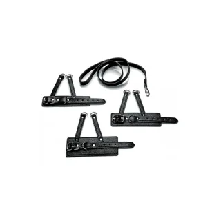 Ballstretcher-Trainingsset 3-teilig Schwarz 9,4 x Ø 3,8 cm