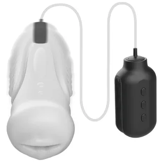 Masturbator Jamyjob Hurricane mit Saug- und Vibrationsfunktion Transparent