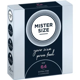 Kondom Mister Size 64 mm extra dünn 3 Stück