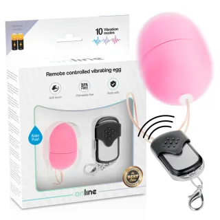 Vibro-Ei Online mit Fernbedienung Größe S Rosa 5 x 3,4 cm