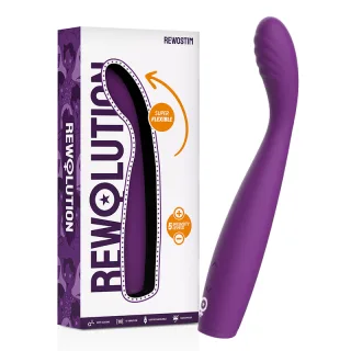 Vibrator Rewolution Rewostim biegsam Lila 7 x 3 cm