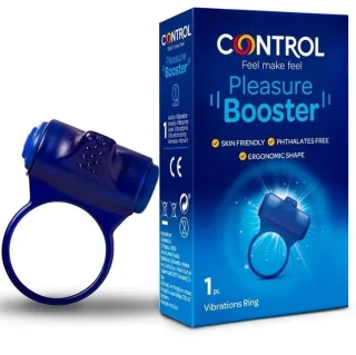 Penisring Pleasure Booster Vibrationsring Blau