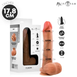 Realistischer Dildo Gary S mit Hoden Natur 17,8 x 4,2 cm