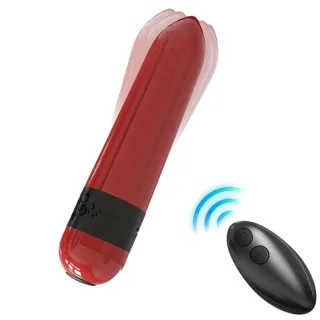 Bullet-Vibrator Rakete mit Fernbedienung Rot 9,1 x 1,8 cm