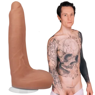 Realistischer Dildo Signature Cocks Owen Gray aus Silikon Natur 19,7 x Ø 5,1 cm