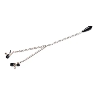 Nippelklemmen Titty Taunter mit gewichteter Perle Silber