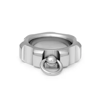 Massiver Ring der O Fingerring, Sklavenring, Edelstahl poliert, Innen ? : 16 mm