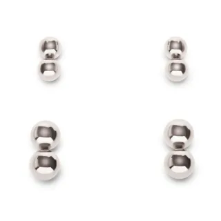 Magnetkugeln-Set 4 Paar Silber 0,8 cm
