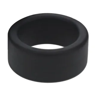 Hodenstretcher aus Flüssigsilikon Schwarz S