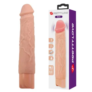 Realistischer Vibrator Osric mit 10 Modi Natur 22,3 cm