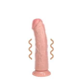 Vibrator realistisch gebogen Hautfarbe 15 x Ø 3 cm