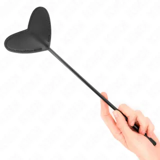 Fetisch-Toy KINK Gerte in Herzform Schwarz 33 x 10 cm