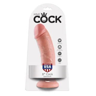 Realistischer Dildo Hautfarbe 20,3 cm