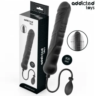 Aufblasbarer XL-Dildo Schwarz 30 x 5,8 cm